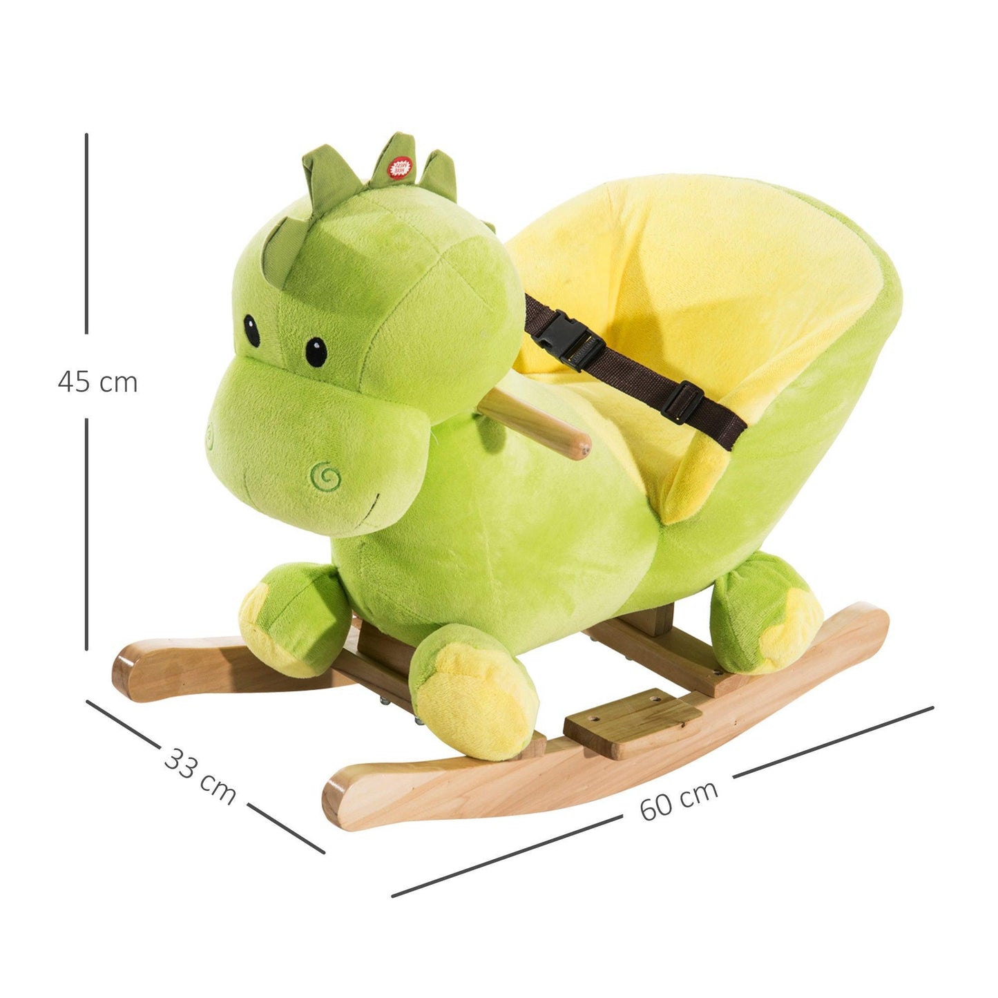 HOMCOM Dinosaur Rocking Horse - Safe & Fun Ride-On Toy - ALL4U RETAILER LTD