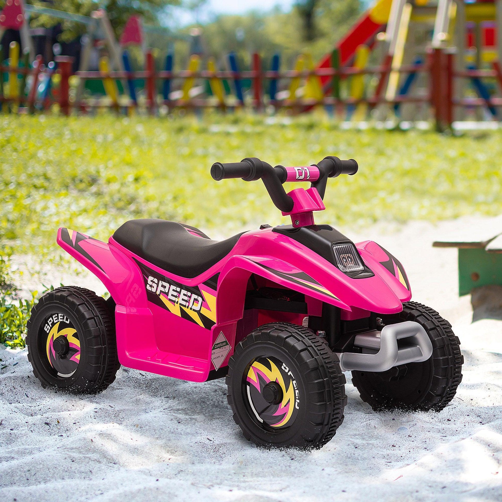 HOMCOM Electric Kids ATV Quad Bike 6V, Pink - ALL4U RETAILER LTD