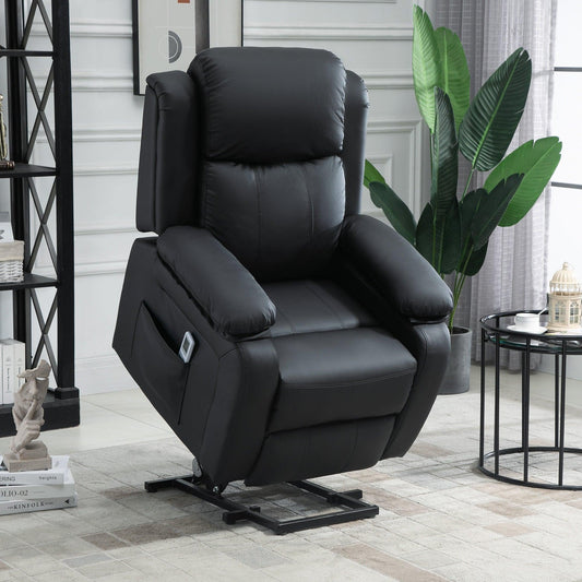 HOMCOM Electric Power Lift Recliner Chair with Massage - ALL4U RETAILER LTD