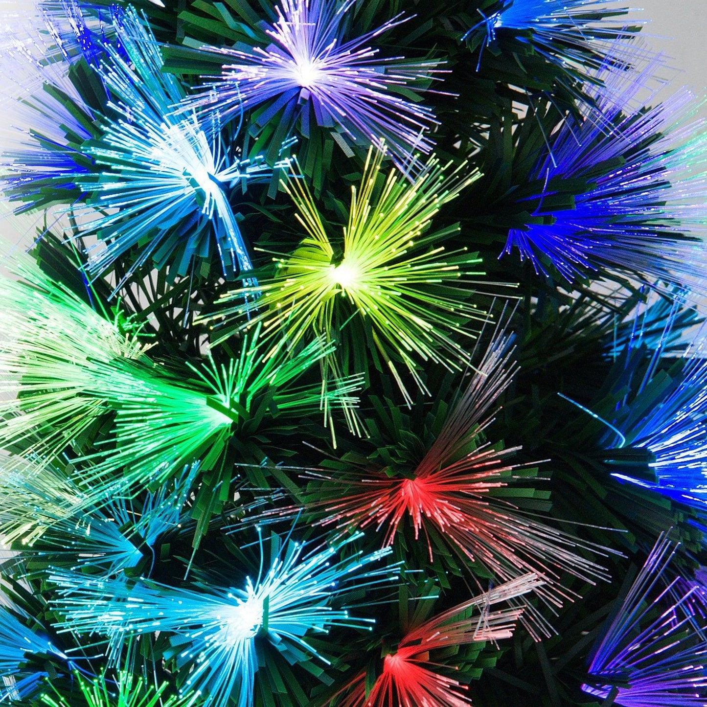 HOMCOM Fiber Optic LED Christmas Tree - Pre-Lit - ALL4U RETAILER LTD