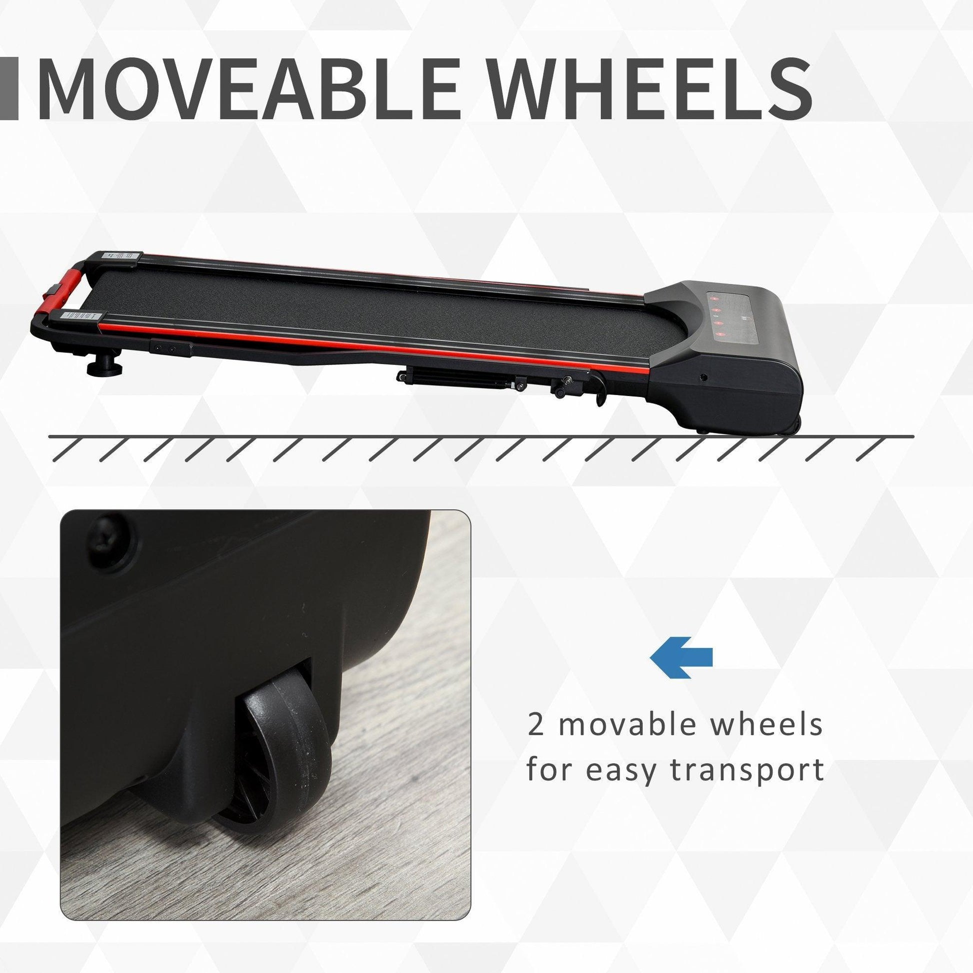 HOMCOM Foldable Walking Treadmill: Simple Fitness Solution - ALL4U RETAILER LTD