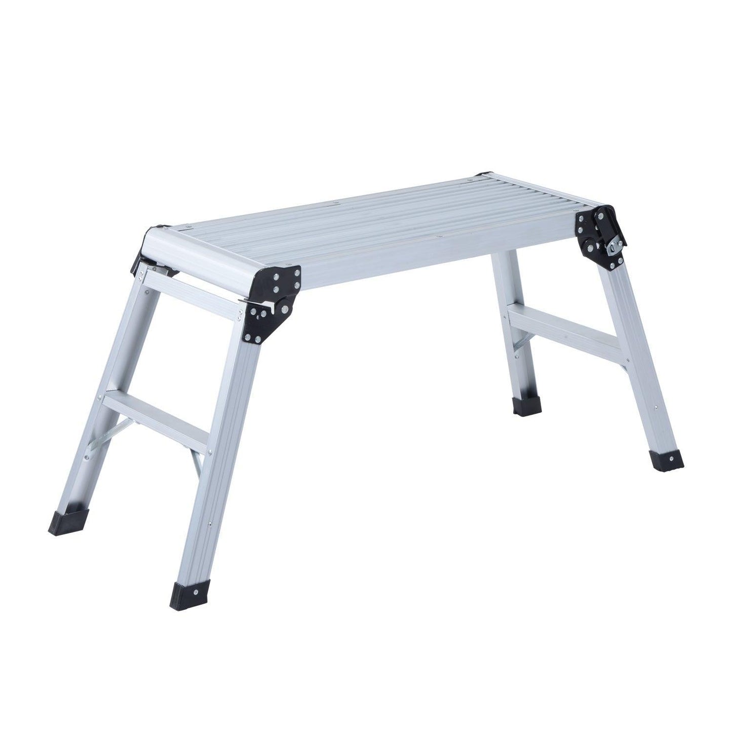 HOMCOM Folding Aluminum Workstand - Compact and Convenient - ALL4U RETAILER LTD