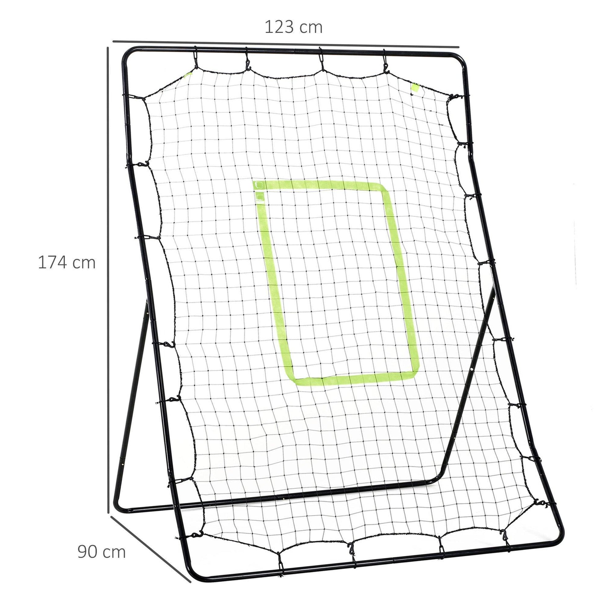 HOMCOM Football Rebounder Net - Soccer Training Aid - ALL4U RETAILER LTD