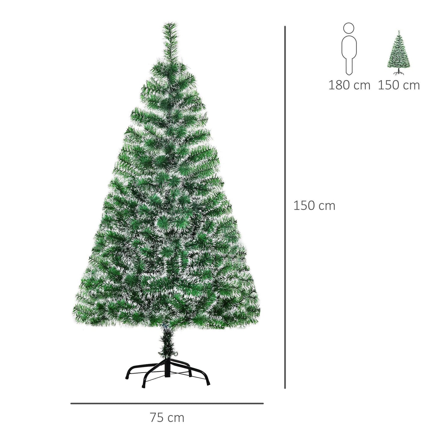 HOMCOM Green Tree - 1.5M, Artificial - ALL4U RETAILER LTD