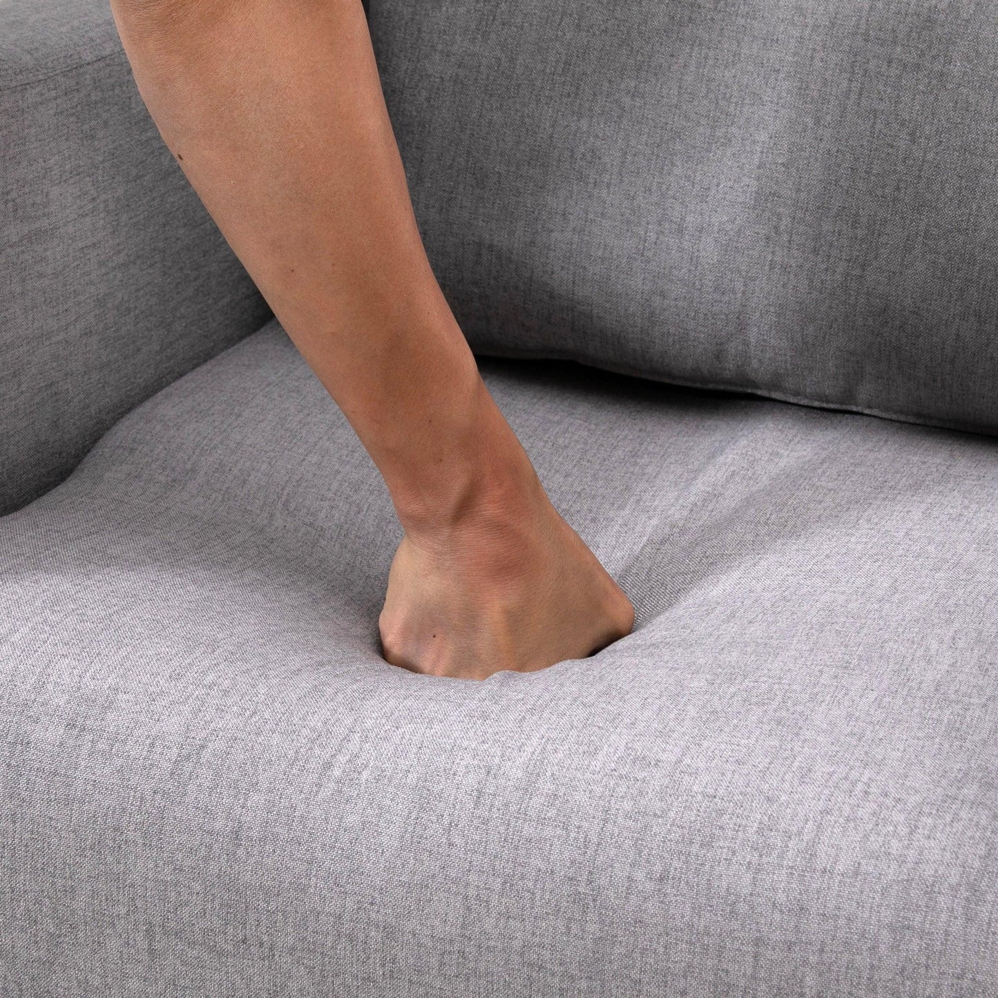 HOMCOM Grey Armchair: Comfy Lounge Sofa - ALL4U RETAILER LTD