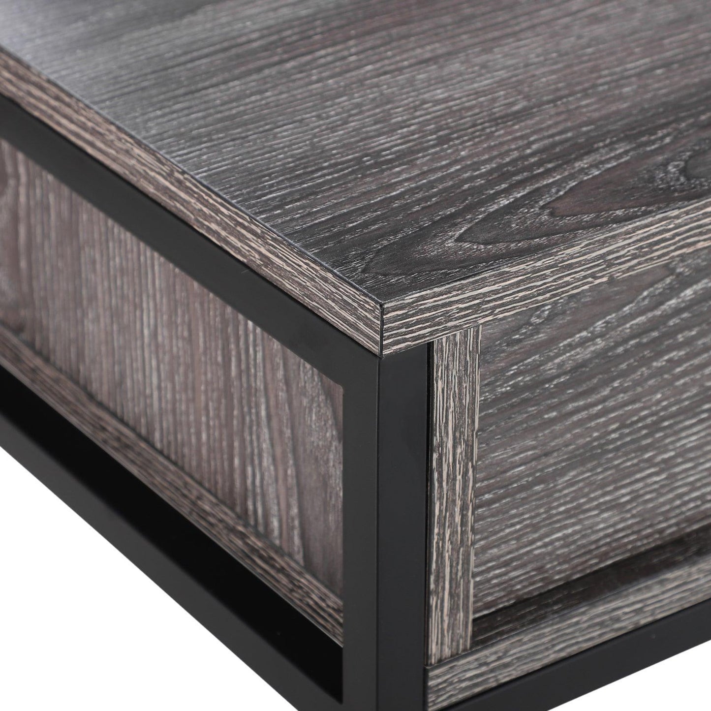 HOMCOM Grey Wood Console Table: Minimalist Style - ALL4U RETAILER LTD