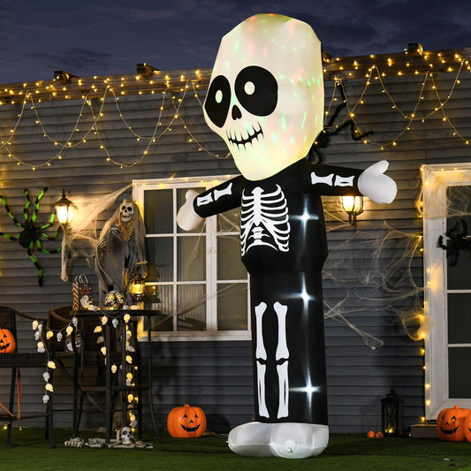 HOMCOM Halloween Inflatable Ghost Decoration, 3m, LED - ALL4U RETAILER LTD