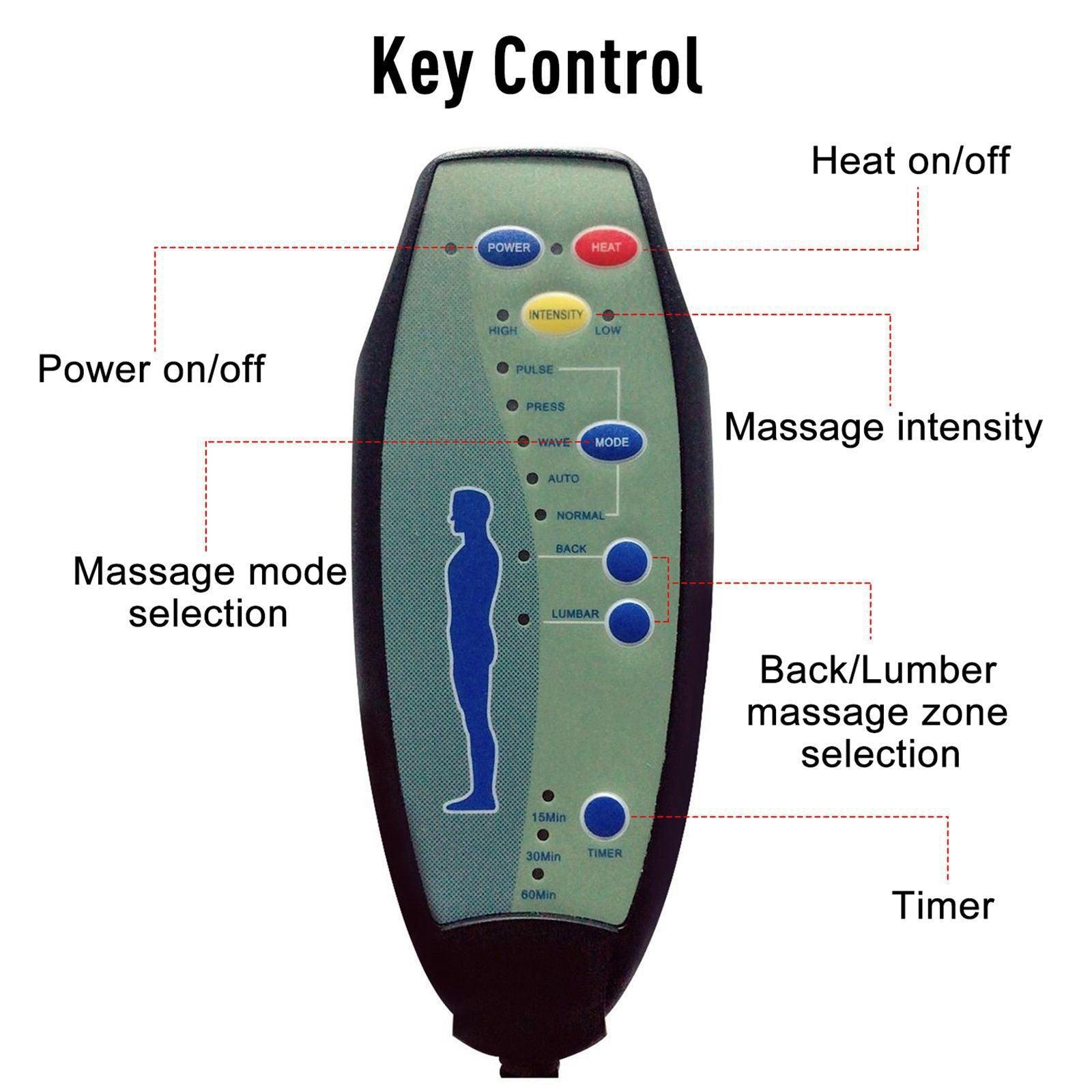 HOMCOM Heated Massage Armchair with Footrest - ALL4U RETAILER LTD