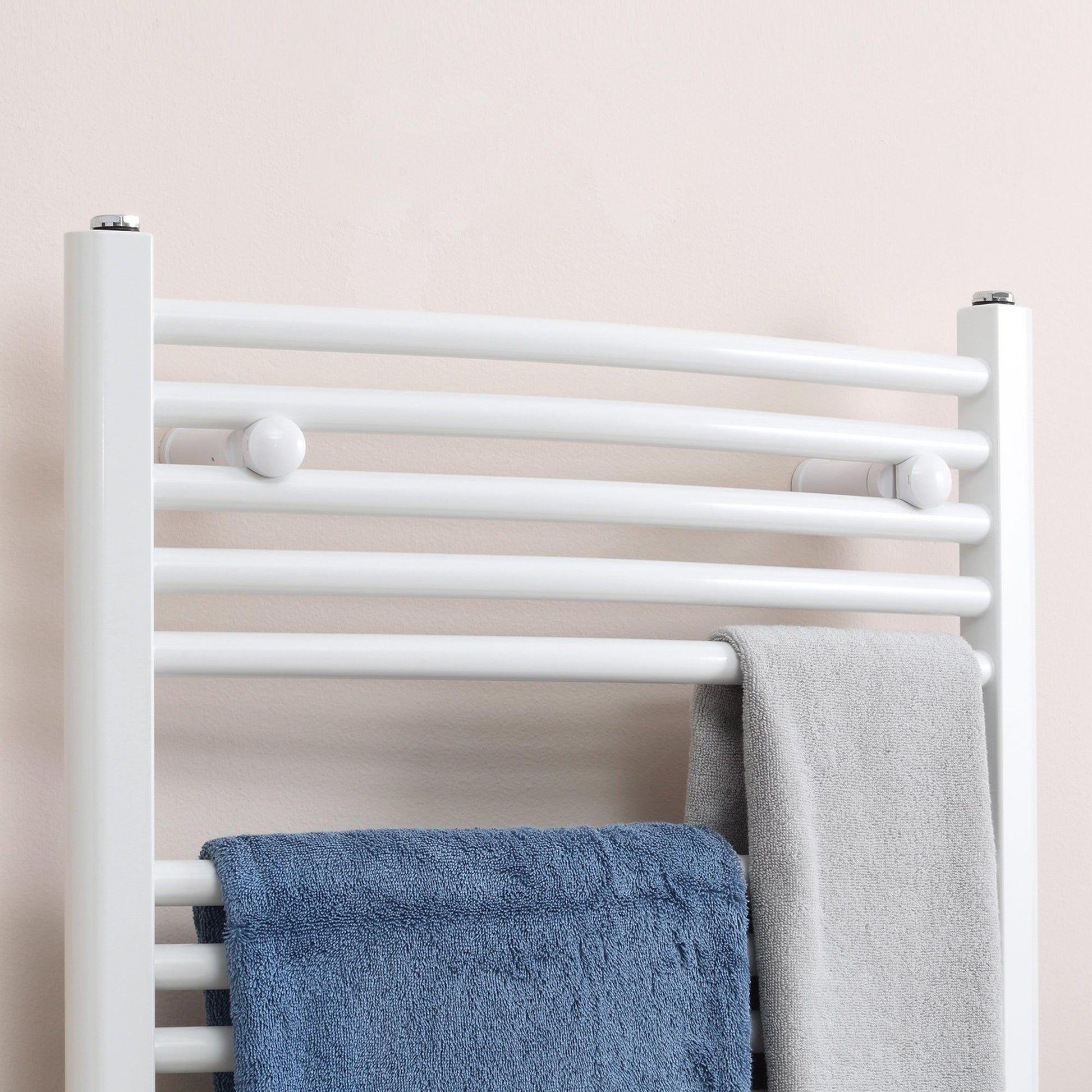 HOMCOM Heated Towel Rail - White, 600x700mm - ALL4U RETAILER LTD