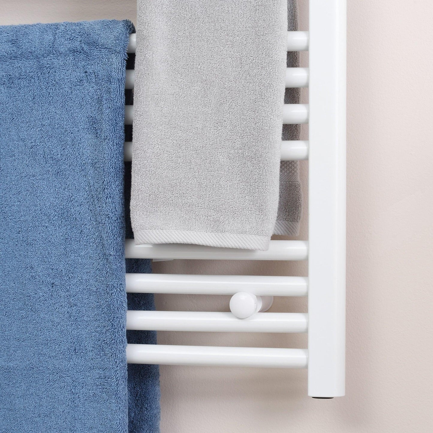 HOMCOM Heated Towel Rail - White, 600x700mm - ALL4U RETAILER LTD