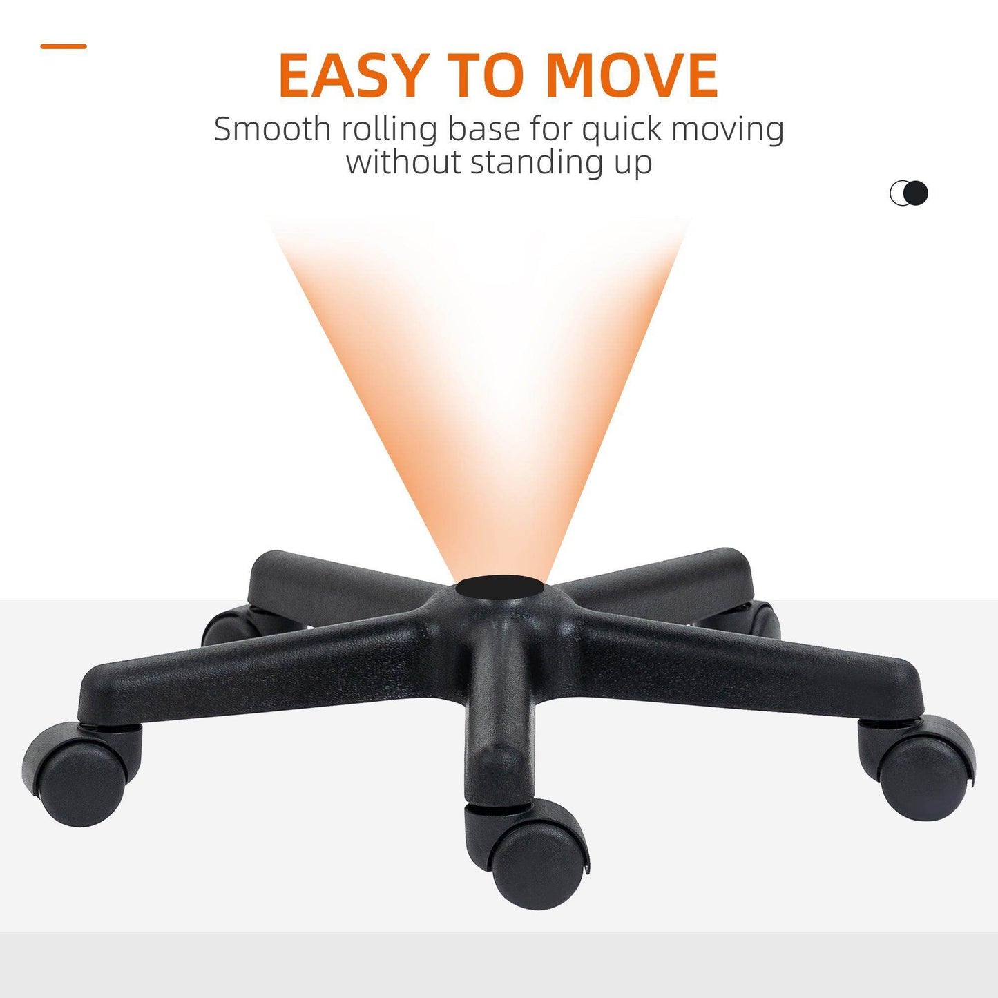 HOMCOM Hydraulic Salon Stool, Adjustable, Swivel & 3 Seat Covers - ALL4U RETAILER LTD