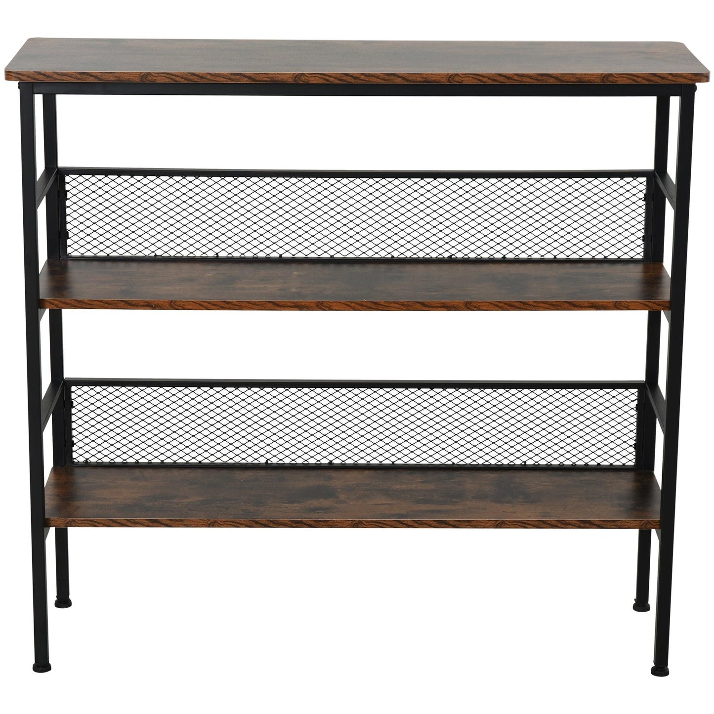 HOMCOM Industrial Style 3-Tier Storage Shelf - ALL4U RETAILER LTD