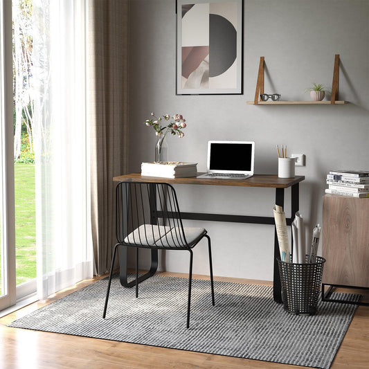 HOMCOM Industrial Writing Desk - Ideal for Home Office or Study - ALL4U RETAILER LTD