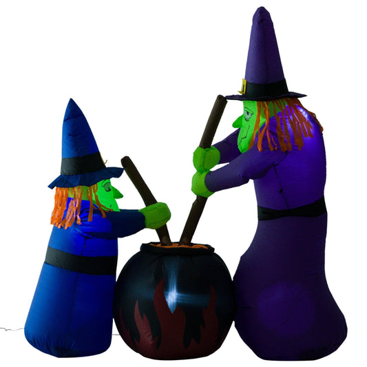 HOMCOM Inflatable Witches Decoration - (1.8H m) - ALL4U RETAILER LTD