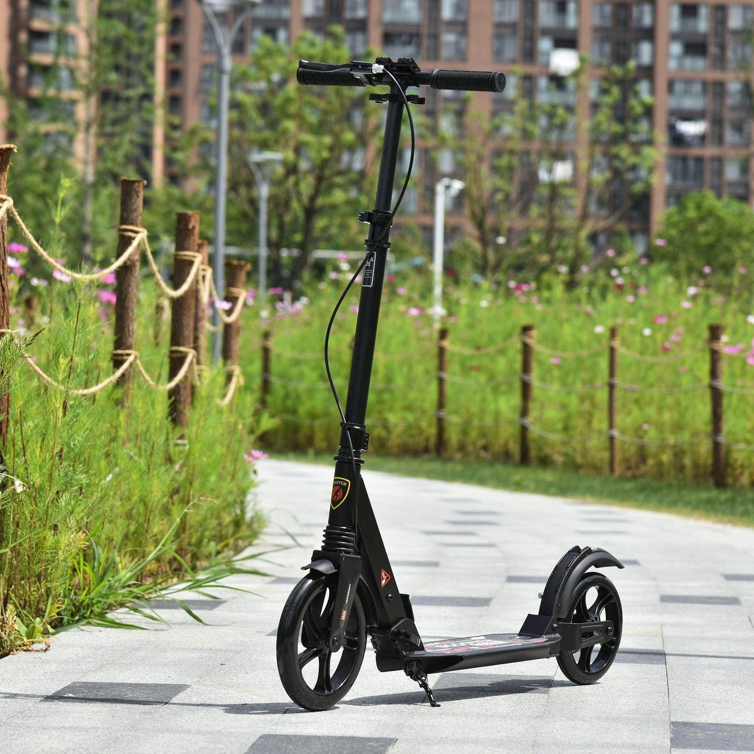 HOMCOM Kick Scooter - Adjustable for Teens 14+ years - ALL4U RETAILER LTD