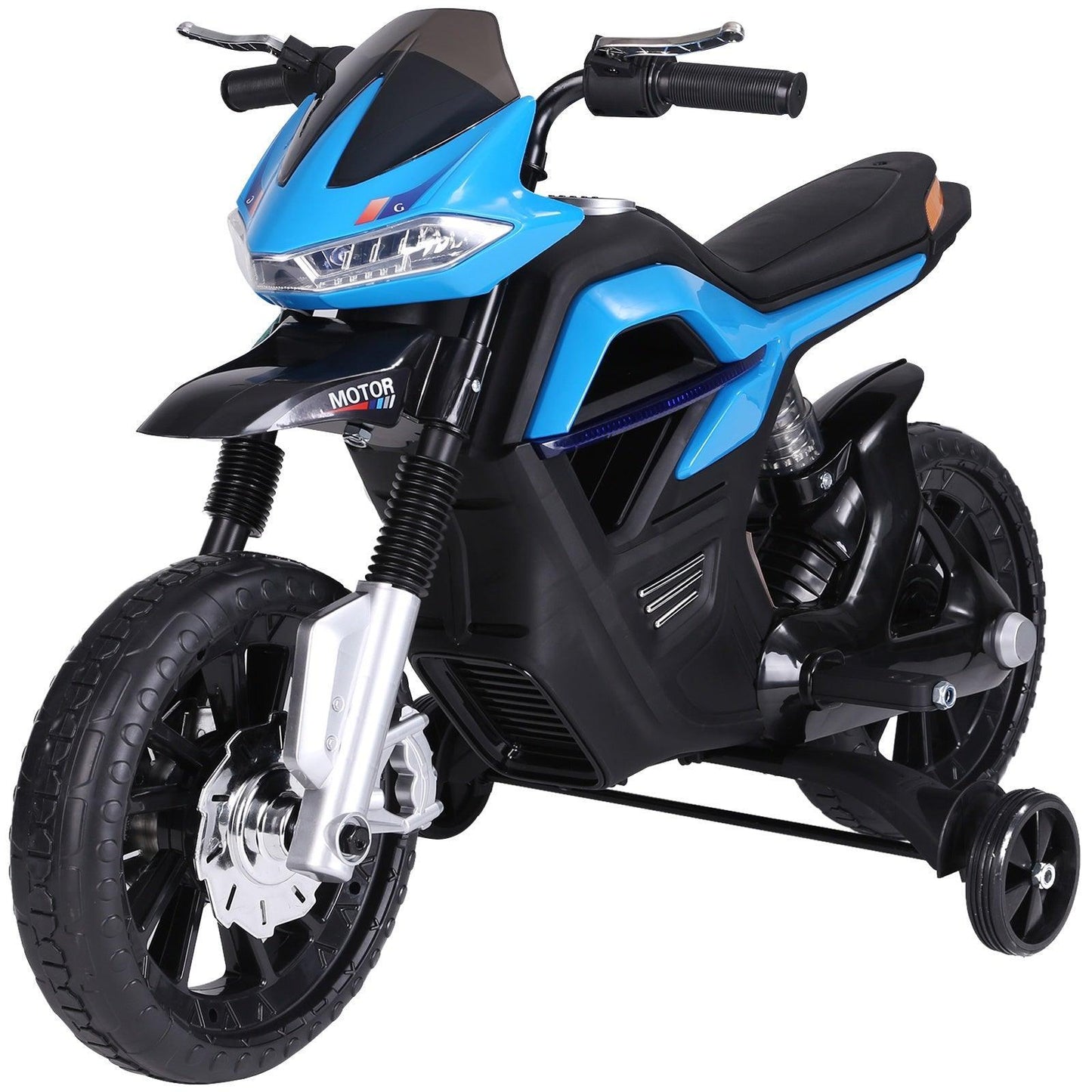 HOMCOM Kids Electric Motorbike - 6V Blue - ALL4U RETAILER LTD
