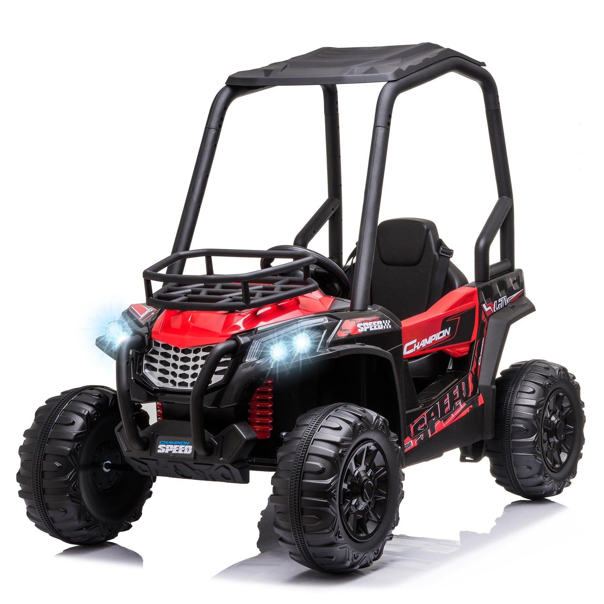 HOMCOM Kids Electric Ride On Car - 12V UTV Off-road Toy - ALL4U RETAILER LTD