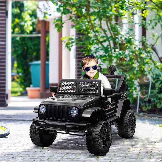 HOMCOM Kids Electric Ride On Car, Black - ALL4U RETAILER LTD