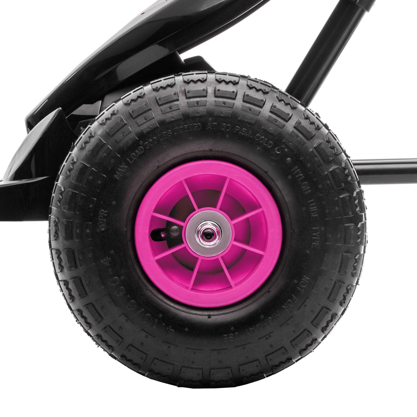HOMCOM Kids Pedal Go Kart, Adjustable Seat, Pink - ALL4U RETAILER LTD