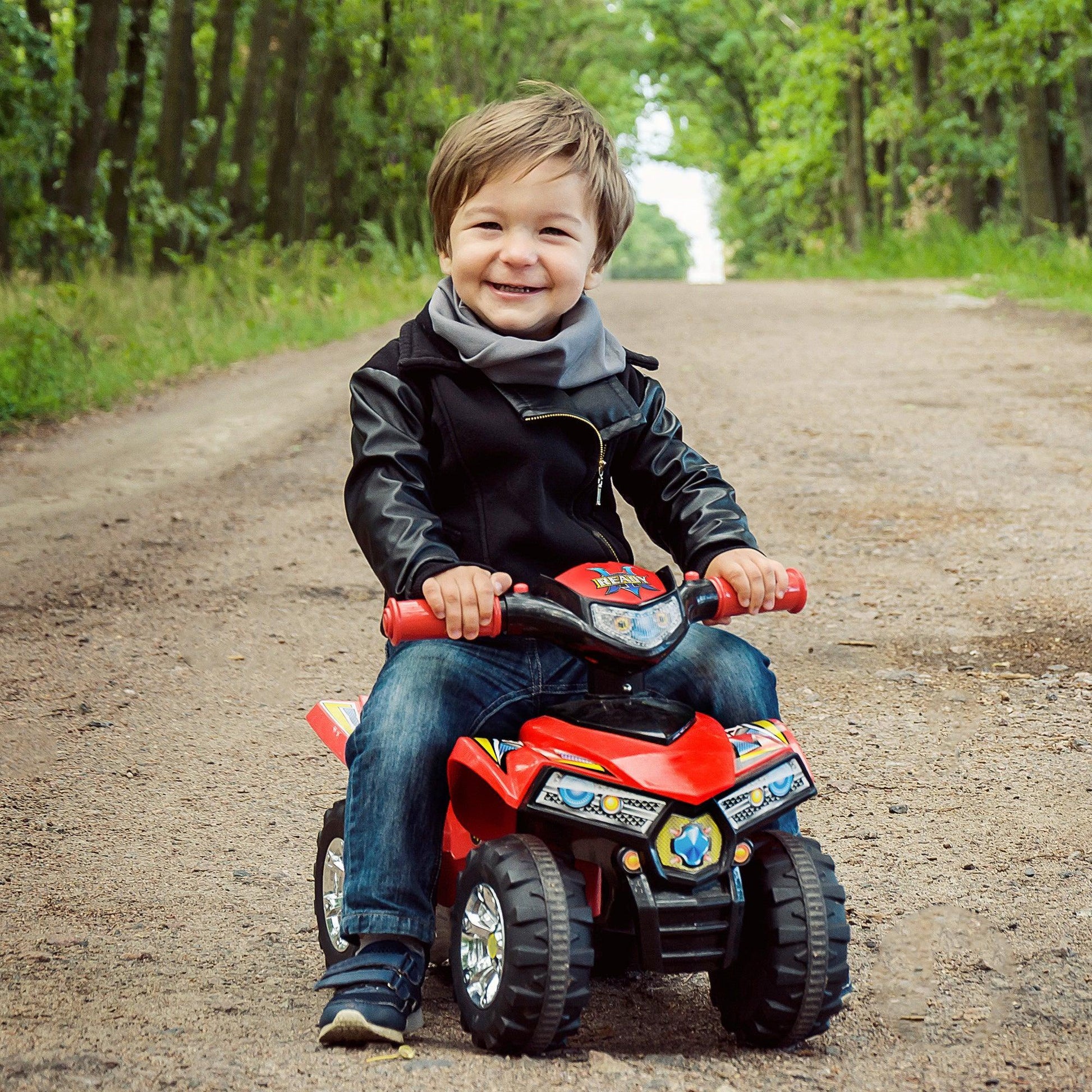 HOMCOM Kids Ride On Quad Bike, Red - ALL4U RETAILER LTD