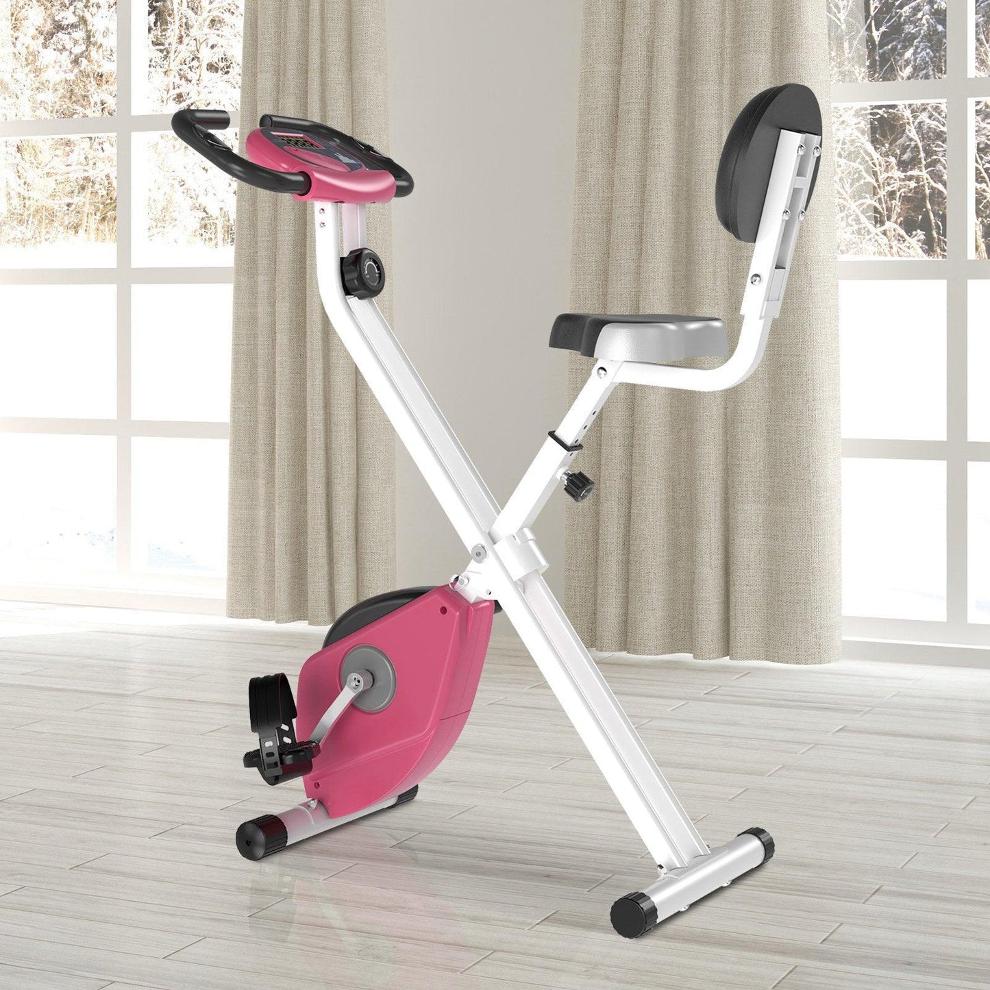 HOMCOM Magnetic Foldable Exercise Bike with LCD - ALL4U RETAILER LTD