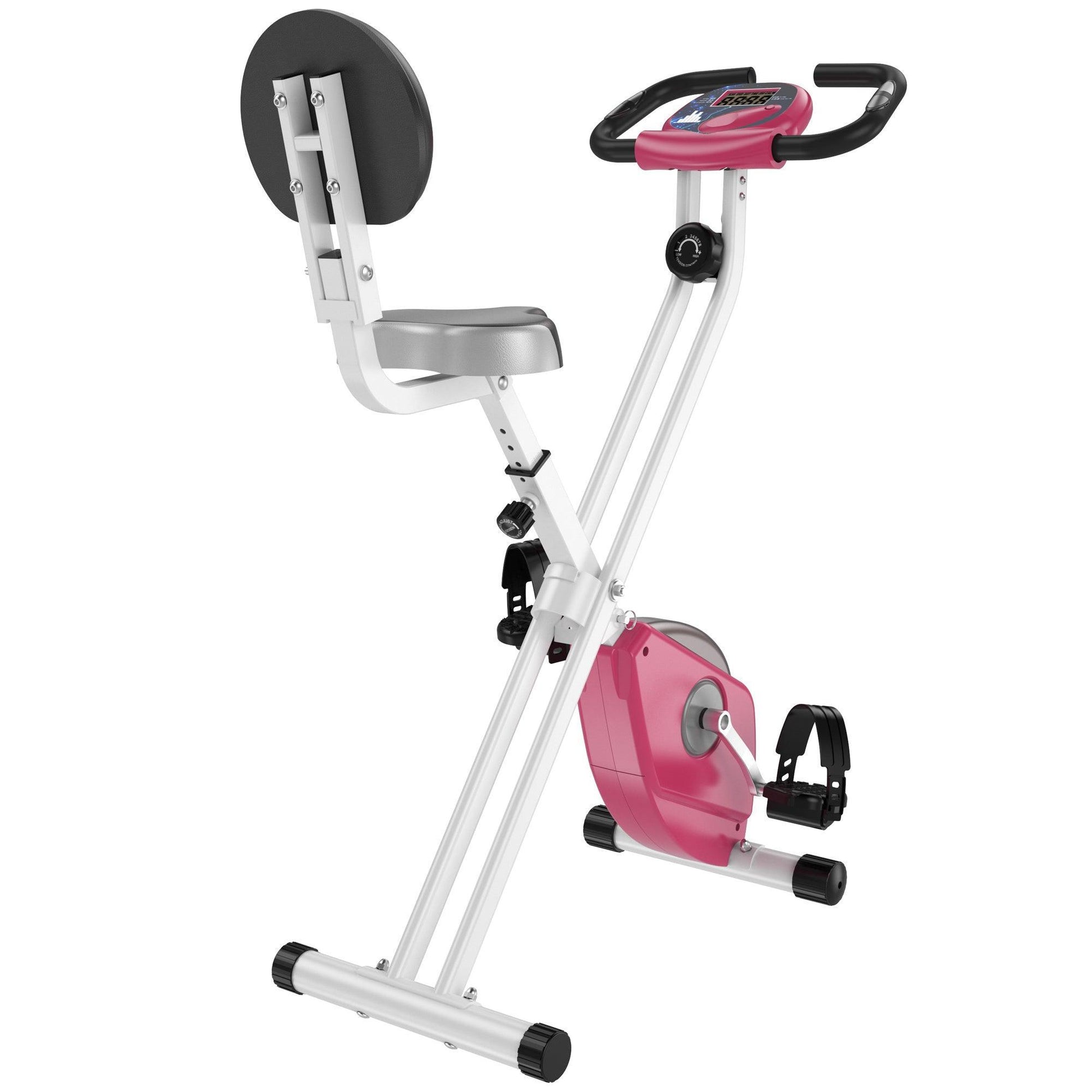 HOMCOM Magnetic Foldable Exercise Bike with LCD - ALL4U RETAILER LTD