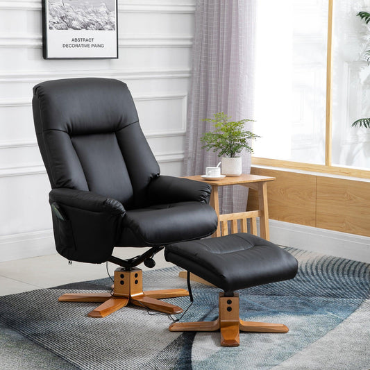 HOMCOM Massage Armchair with Footrest - ALL4U RETAILER LTD