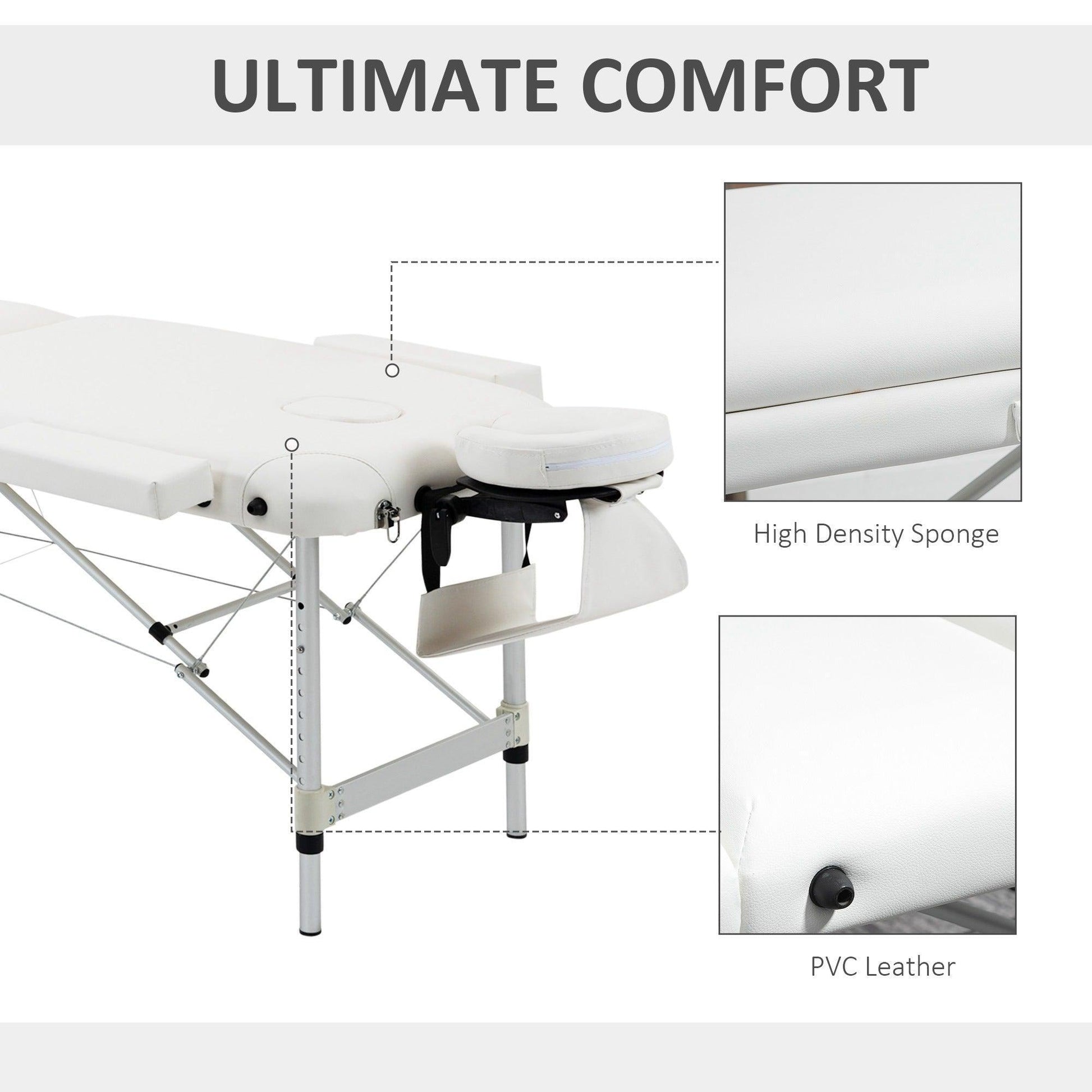 HOMCOM Massage Table: Portable & Comfortable - ALL4U RETAILER LTD