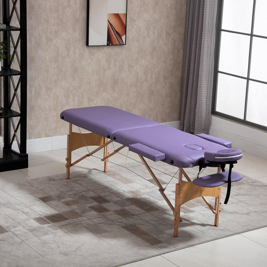 HOMCOM Massage Table Portable Folding Spa Bed - ALL4U RETAILER LTD