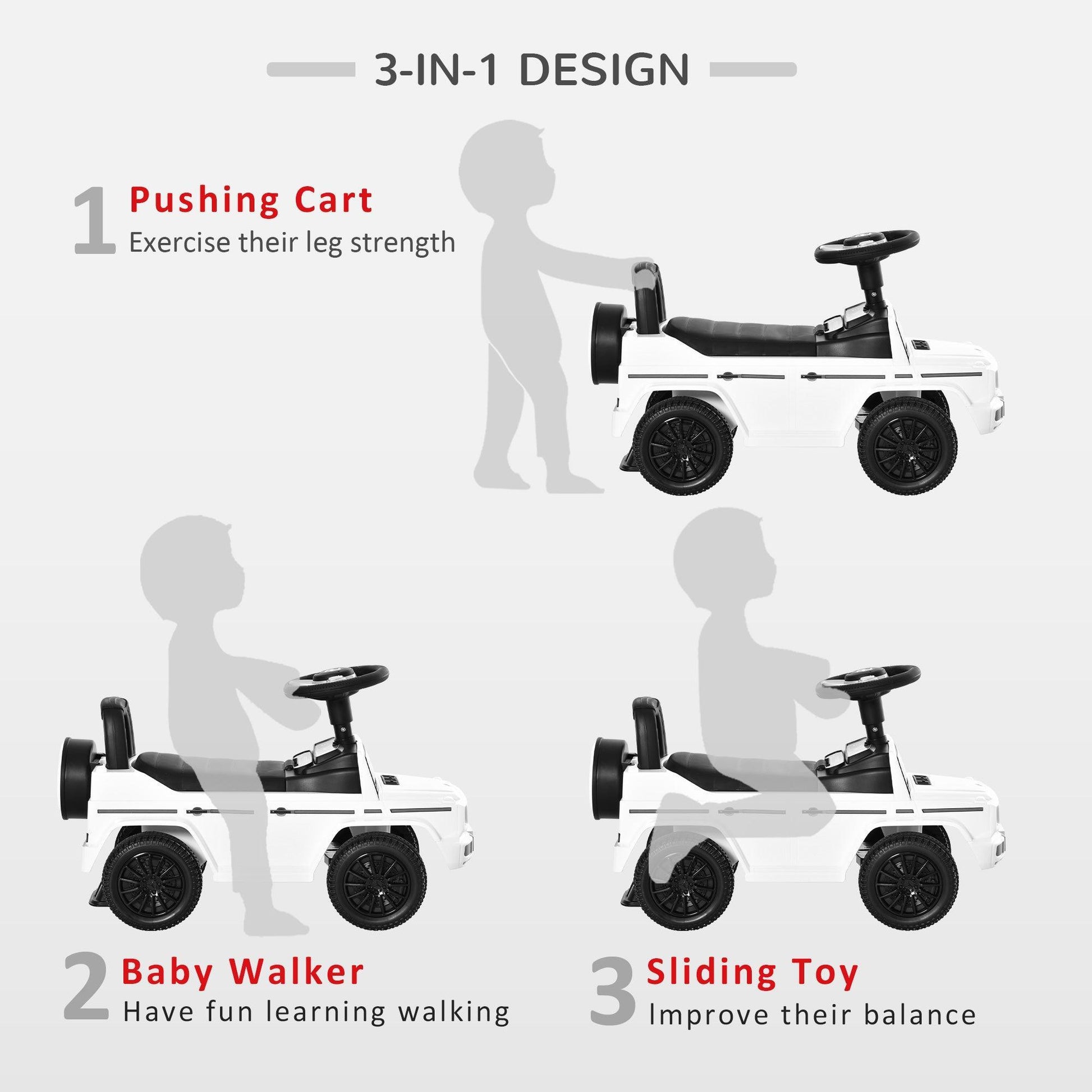 HOMCOM Mercedes-Benz G350 Baby Slider Stroller - ALL4U RETAILER LTD