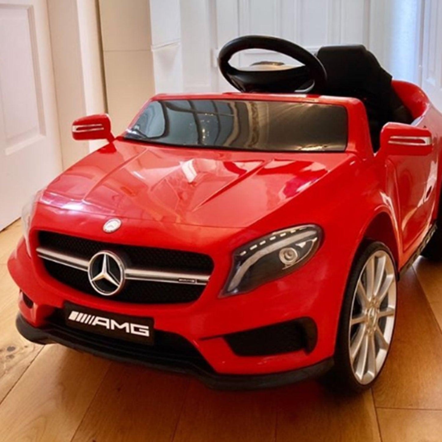 HOMCOM Mercedes Benz GLA Kids Ride On Car - Red - ALL4U RETAILER LTD