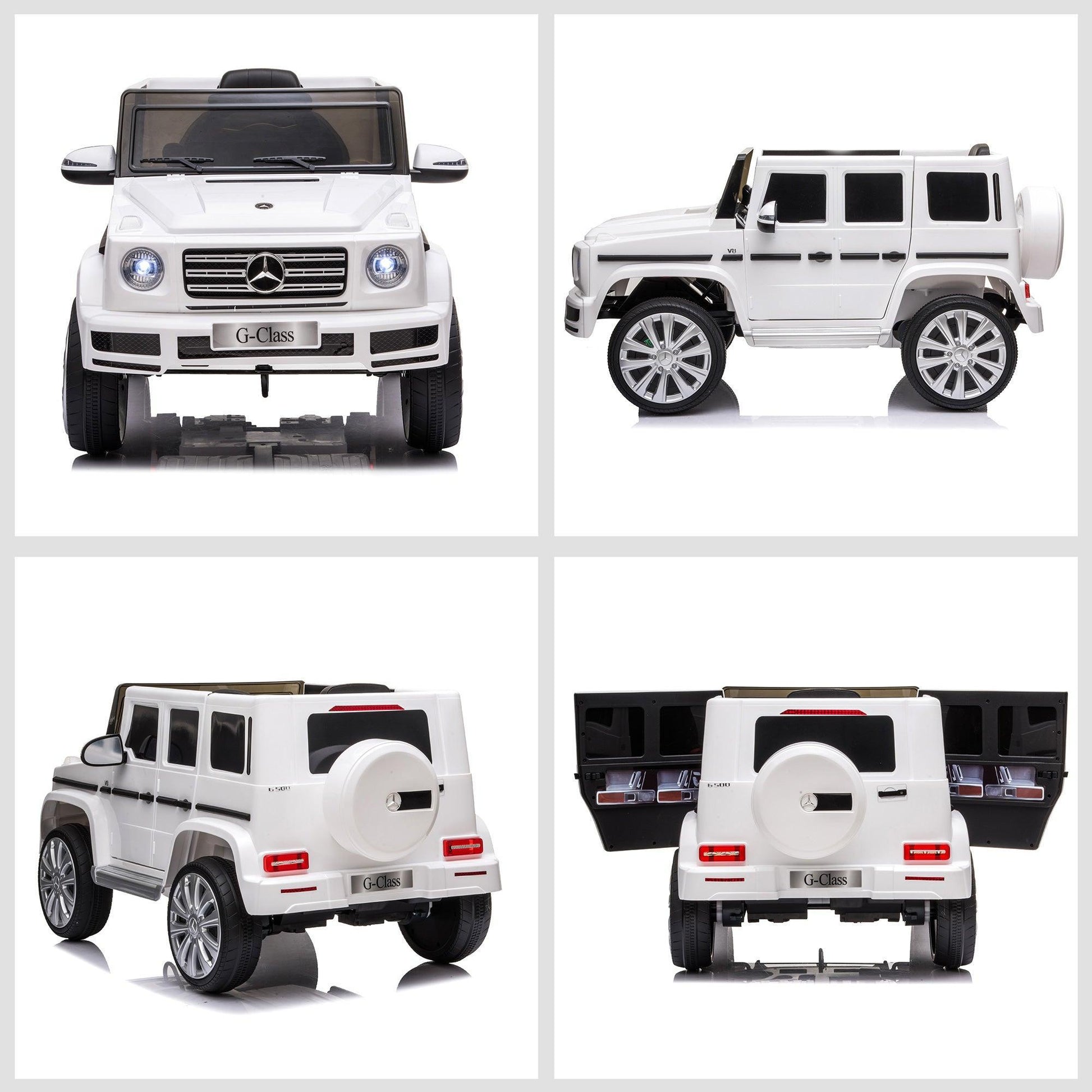 HOMCOM Mercedes G500 Ride-On Car with Remote- 12V, Music, Lights - ALL4U RETAILER LTD