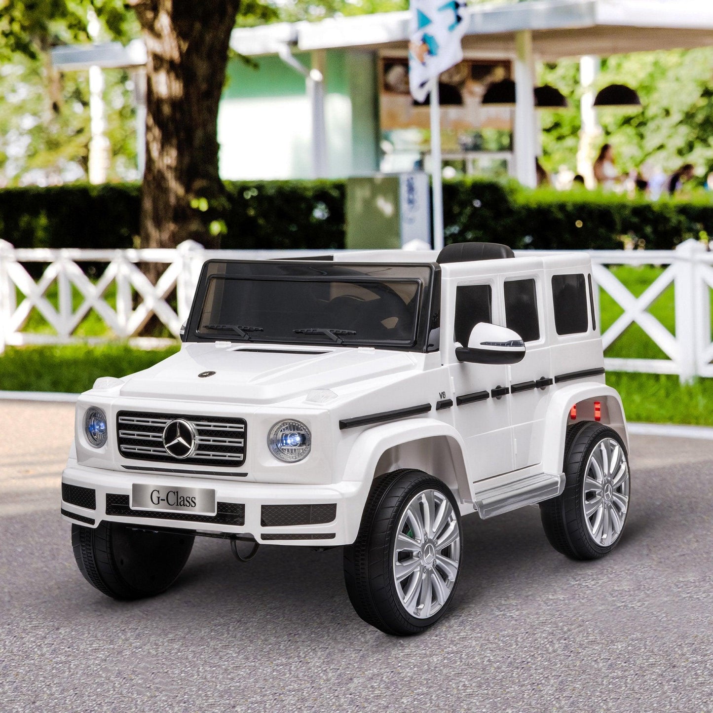 HOMCOM Mercedes G500 Ride-On Car with Remote- 12V, Music, Lights - ALL4U RETAILER LTD