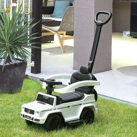 HOMCOM Mercedes Push Car: Walker Stroller for Toddlers - ALL4U RETAILER LTD