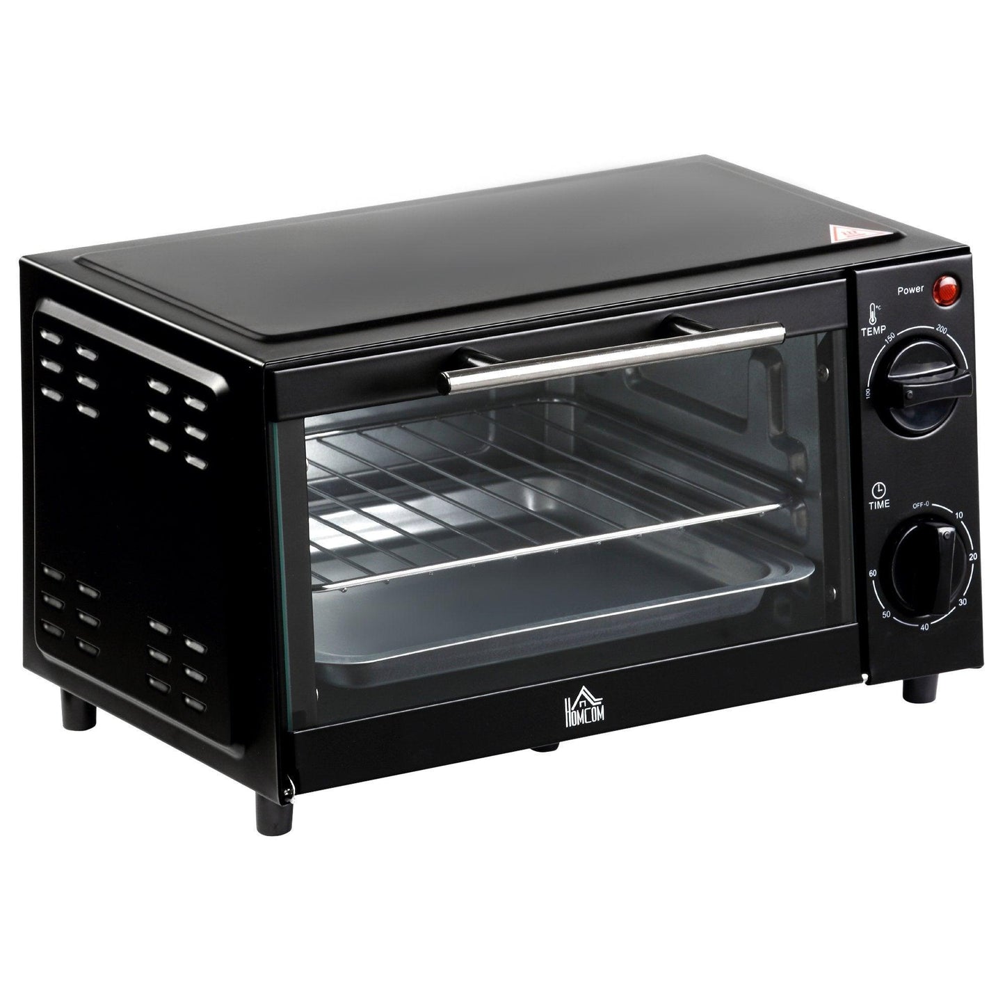 HOMCOM Mini Oven with Adjustable Temperature and Timer - ALL4U RETAILER LTD