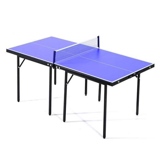 HOMCOM Mini Ping Pong Table Set - Compact & Portable - ALL4U RETAILER LTD