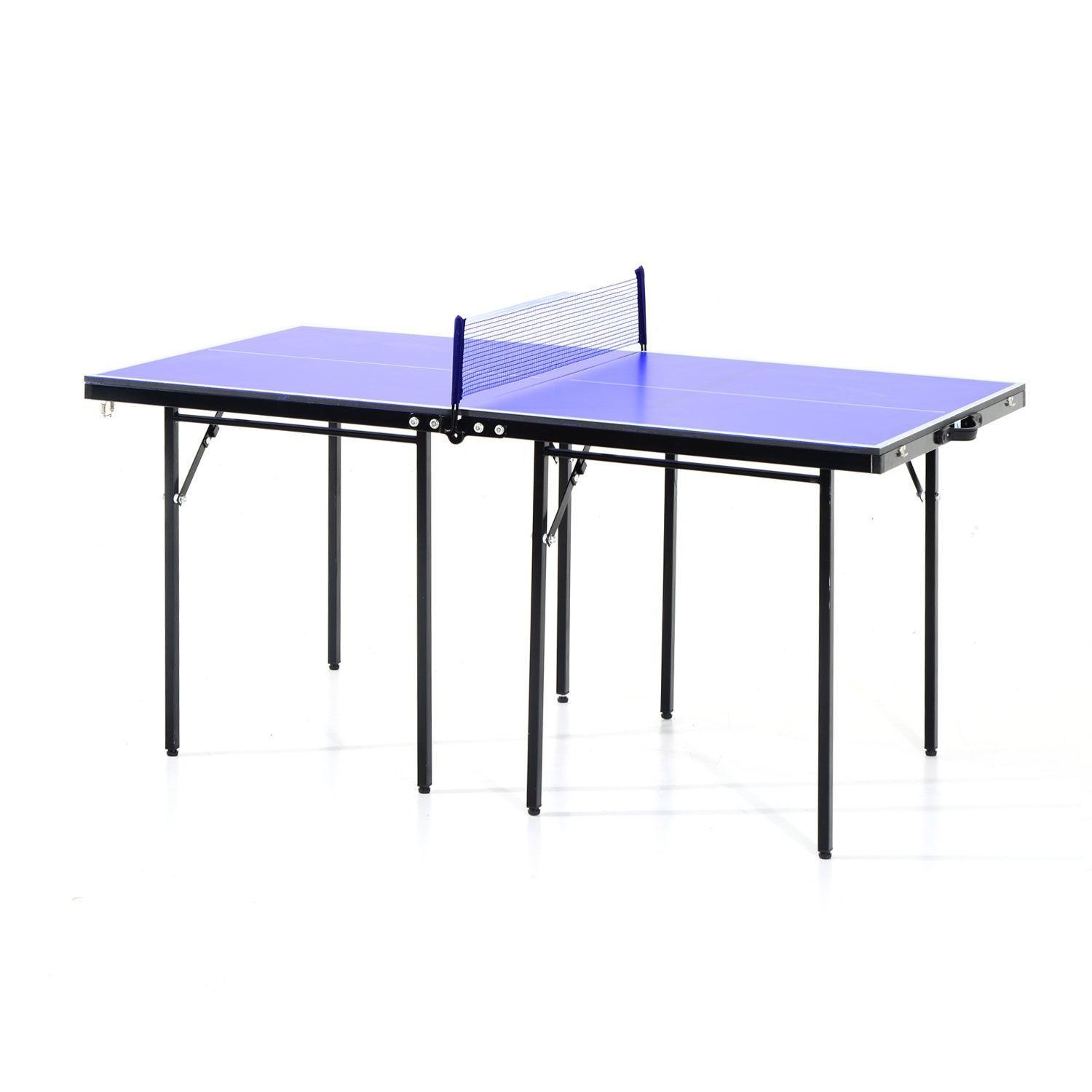 HOMCOM Mini Ping Pong Table Set - Compact & Portable - ALL4U RETAILER LTD