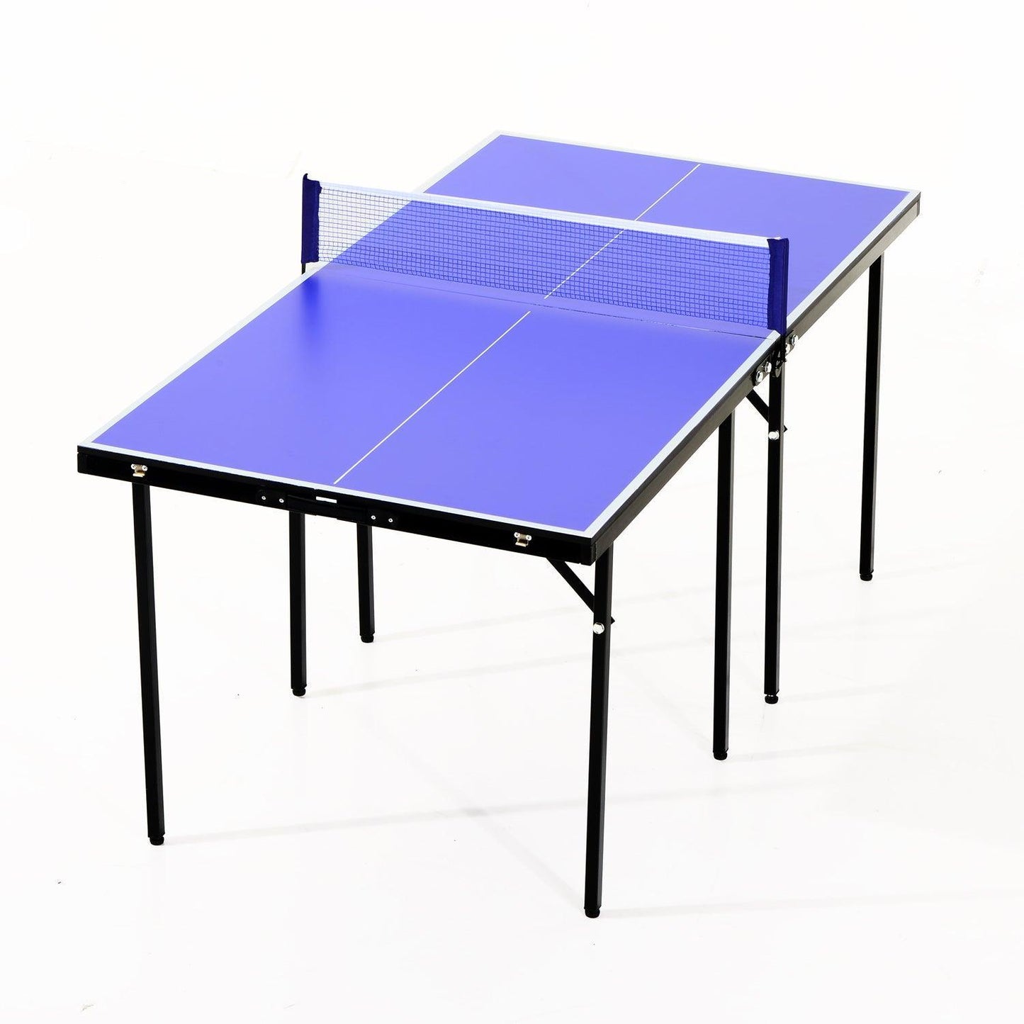 HOMCOM Mini Ping Pong Table Set - Compact & Portable - ALL4U RETAILER LTD