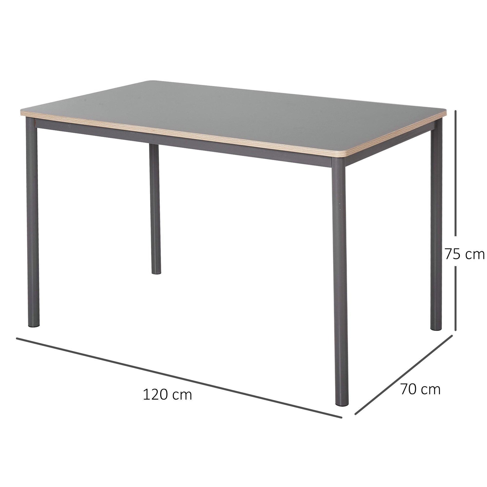 HOMCOM Minimalistic 120cm Dining Table: Elegant & Sturdy - ALL4U RETAILER LTD