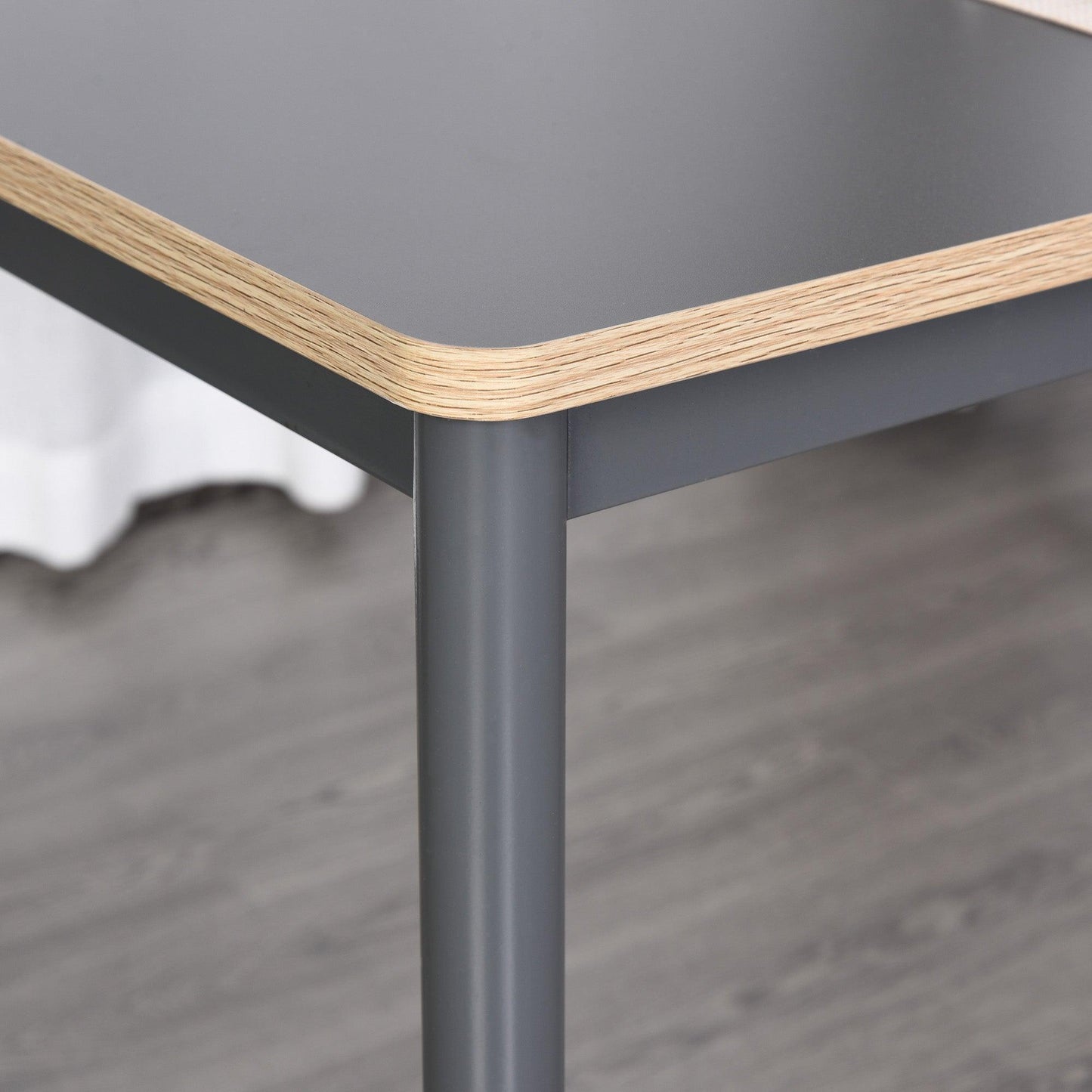 HOMCOM Minimalistic 120cm Dining Table: Elegant & Sturdy - ALL4U RETAILER LTD