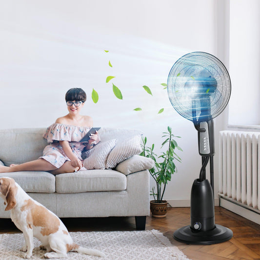 HOMCOM Mist Spray Fan: Refresh with Ease - ALL4U RETAILER LTD