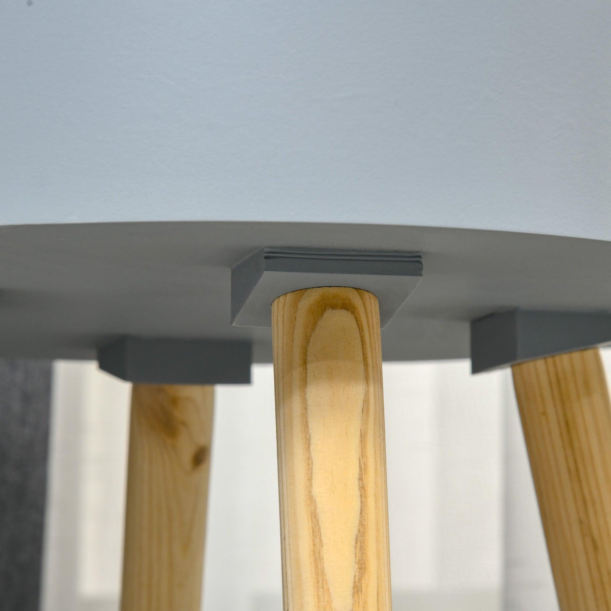 HOMCOM Modern Grey Side Table with Hidden Storage - ALL4U RETAILER LTD