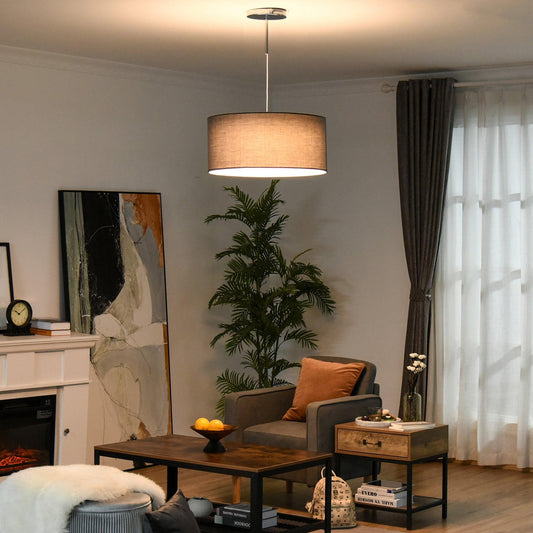 HOMCOM Modern LED Pendant Light for Living Room, Bedroom - ALL4U RETAILER LTD