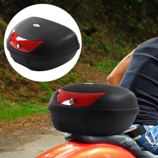 HOMCOM Motorcycle Helmet Storage Box - 48L Capacity - ALL4U RETAILER LTD