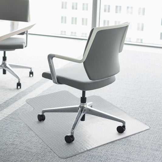 HOMCOM Office Non-Slip Chairmat with Frosted Finish and Lipped Design - ALL4U RETAILER LTD
