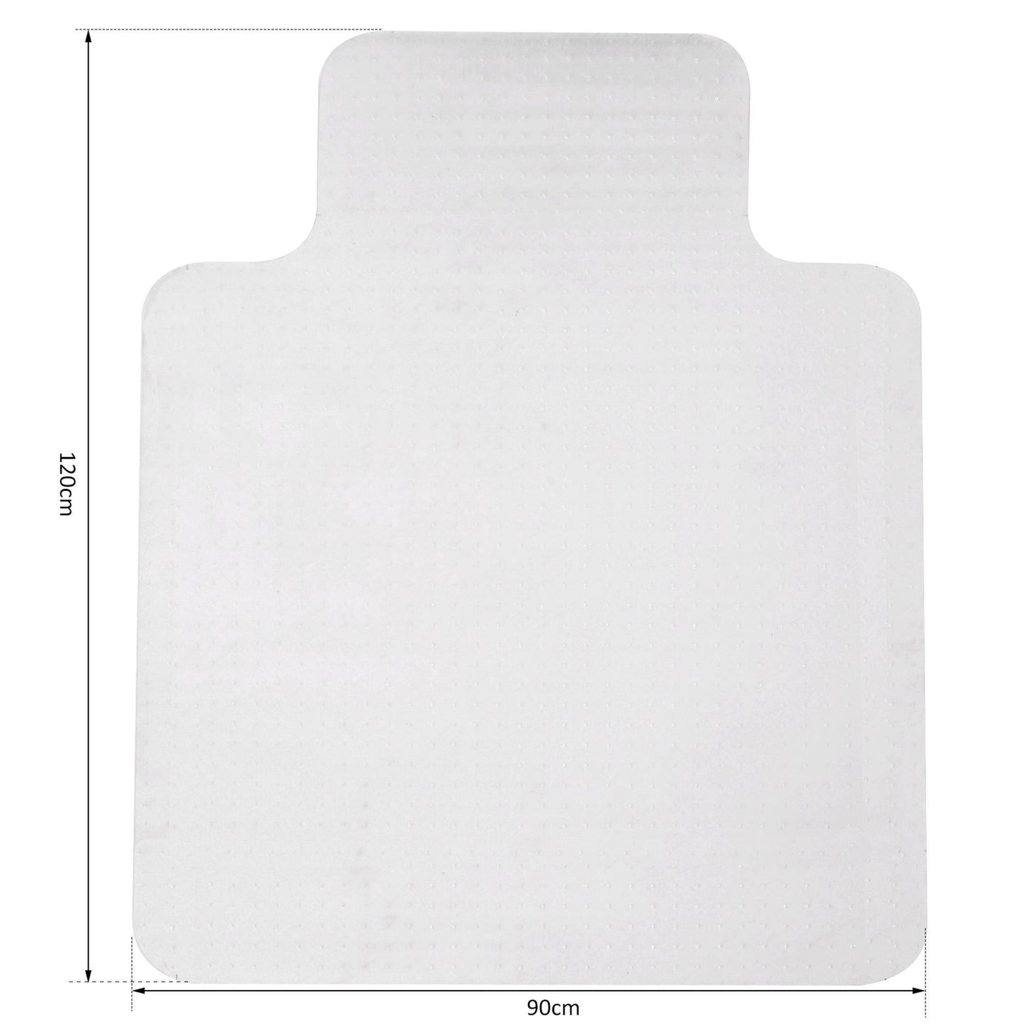 HOMCOM Office Non-Slip Chairmat with Frosted Finish and Lipped Design - ALL4U RETAILER LTD