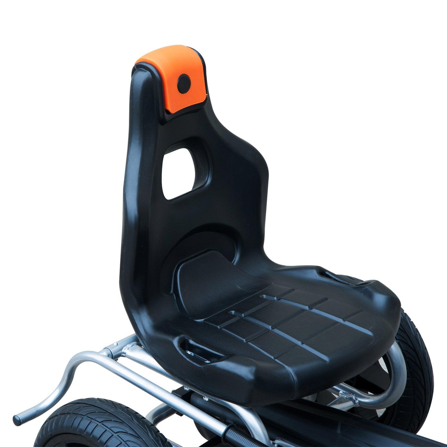 HOMCOM Pedal Go Kart: Kid's Outdoor Toy, Brakes - ALL4U RETAILER LTD