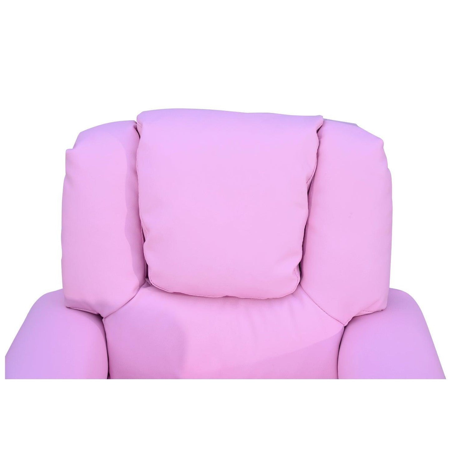 HOMCOM Pink Children's Recliner Armchair with Cup Holder - ALL4U RETAILER LTD