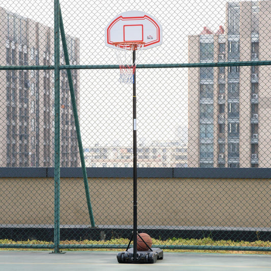 HOMCOM Portable Adjustable Basketball Hoop Stand - Sturdy & Stable - ALL4U RETAILER LTD