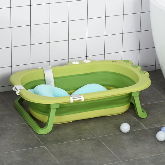 HOMCOM Portable Baby Bath Tub for 0-3 Years - Secure & Non-Slip - ALL4U RETAILER LTD